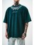 Erkek Ephemeral Baskılı Yıkamalı Oversize T-Shirt Mor 5