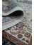 Bambu Iplikten Dokuma Parlak Tuşeli Krem ve Lacivert Renk Mihraplı Seccade (83 x 125 cm ) 5