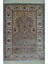 Bambu Iplikten Dokuma Parlak Tuşeli Krem ve Gri Renk Mihraplı Seccade (83 x 125 cm ) 1