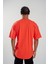 Erkek Basic Oval Kesim Oversize T-Shirt Kemik 5