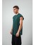 Erkek Basic Sıfır Kol Oversize T-Shirt Siyah 2