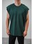 Erkek Basic Sıfır Kol Oversize T-Shirt Siyah 5