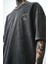 Erkek Jealousy Yıkamalı Oversize T-Shirt Siyah 5