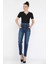 Kadın Büyük Beden Likralı Mom Jean Kot Pantolon P-00016013 1