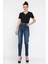 Kadın Büyük Beden Likralı Mom Jean Kot Pantolon P-00016013 2