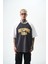 Erkek 1984 Baskılı Oversize T-Shirt Siyah 1