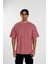 Erkek Basic Oversize T-Shirt Mürdüm 1