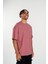 Erkek Basic Oversize T-Shirt Mürdüm 4