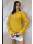 Yarım Balıkçı Yaka Desenli Kadın Triko Kazak P-00014809 1