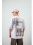 Erkek Secret To Myself Baskılı Oversize T-Shirt Beyaz 1