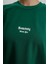 Erkek Somebody Baskılı Oversize T-Shirt Nefti 4