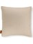 Lara Modern Keten & Nubuk Kombin 45*45 Façalı Kırlent Krem 4