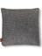 Lara Modern Keten & Nubuk Kombin 45*45 Façalı Kırlent Koyu Gri 4