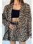 Kemerli Leopar Desen Mini Şort Etek P-00013152 3