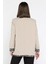 Kadın Astarlı Leopar Detaylı Oversize Blazer Ceket P-00012878 3