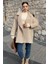 Kadın Astarlı Balıksırtı Oversize Kaşe Kaban P-00012874 3