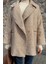 Kadın Astarlı Balıksırtı Oversize Kaşe Kaban P-00012874 4