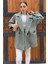 Kadın Astarlı Balıksırtı Oversize Kaşe Kaban P-00012874 1