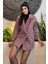 Kadın Astarlı Balıksırtı Oversize Kaşe Kaban P-00012874 3