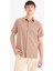 %100 Pamuk Regular Fit Polo Yaka Yazlık Kısa Kollu Gömlek D8613AX25SM 3