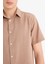%100 Pamuk Regular Fit Polo Yaka Yazlık Kısa Kollu Gömlek D8613AX25SM 5
