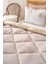 Bej Loura Tek Kişilik Çift Taraflı Lüx Wellsoft Yorgan 155x215 cm 3