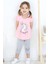 Kız Çocuk Kapri Taytlı Takım Unicorn Baskılı 1.5-5 Yaş, Pembe 2