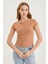 Yuvarlak Yaka Kısa Kol Crop Bluz 1
