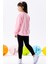 Kız Çocuk Sweatshirt Yazı Baskılı 9-14 Yaş, Neon Pembe 2
