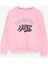 Kız Çocuk Sweatshirt Yazı Baskılı 9-14 Yaş, Neon Pembe 3
