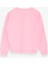 Kız Çocuk Sweatshirt Yazı Baskılı 9-14 Yaş, Neon Pembe 4