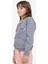 Kız Çocuk Sweatshirt Pullu Yazı Baskılı 8-14 Yaş, Koyu Gri Melanj 2