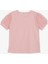 Kız Çocuk Tişört Kolları Tüllü 8-12 Yaş, Pembe 1