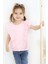 Kız Çocuk Tişört Güpürlü 1.5-5 Yaş, Pembe 4