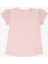 Kız Çocuk Tişört Kolları Fistolu 3-8 Yaş, Pudra 1
