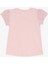 Kız Çocuk Tişört Kolları Fistolu 3-8 Yaş, Pudra 2