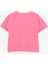 Kız Çocuk Tişört Kalpli Simli Kız Baskılı 9-16 Yaş, Neon Pembe 2
