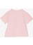 Kız Çocuk Crop Tişört Mutluluk Temalı 8-14 Yaş, Pudra 4