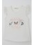 Kız Çocuk Tişört Kolları Güpür Nakışlı Kelebek Baskılı 1.5-5 Yaş, Ekru 5