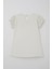 Kız Çocuk Tişört Güpürlü Kolları Lastikli Fiyonklu 5-10 Yaş, Ekru 2