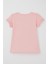 Kız Çocuk Tişört Sevimli Kuş Baskılı Kalpli 1-4 Yaş, Pembe 2