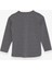 Kız Çocuk Uzun Kollu Tişört Taşlı Yazı Baskılı 6-12 Yaş, Koyu Gri Melanj 2
