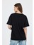 Siyah V Yaka %100 Pamuk Comfort Fit Tişört 2143M 5