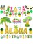 15 Adet-C-Altın-F-Hawaii Tropikal Palmiye Yaprakları Hawaii Luau Parti Aloha Orman Parti Dekorasyon Düğün Doğum Günü Tek Kullanımlık Sofra Seti Malzemeleri (Yurt Dışından) 2