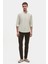 Slim Fit Adaçayi Oxford Düğmeli Yaka Kolay Ütülenebilir Nakış Detaylı Pamuklu Gömlek 4HC02ORT03265 4
