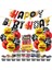 1 Adet Banner Hot Wheels Küçük Balon Afiş Kek Topper Seti Yarış Partisi Dekorasyon Mutlu Çocuklar Çocuk Hot Wheels Yarış Doğum Günü Favor (Yurt Dışından) 2