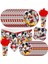 Balon Seti-1-6 Adet Disney Mickey Mouse Doğum Günü Partisi Dekorasyon Mickey Balon Tek Kullanımlık Sofra Arka Planında Bebek Duş Çocuk Boys Parti Malzemeleri (Yurt Dışından) 4