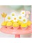 5 Adet Gülümseme Balon 1 Takım Reçine Papatya Kek Topper Çok Boyutu Papatya Çiçek Balonlar Kızın Doğum Günü Partisi Için Kek Süslemeleri Düğün Pastası Dekor (Yurt Dışından) 4