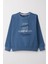 Erkek Çocuk Sweatshirt Yazı Baskılı 4-8 Yaş, Indigo 5