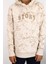 Girls & Boys Erkek Çocuk Sweatshirt Kanguru Cepli Kapüşonlu Yazı Nakışlı 8-12 Yaş, Bej 3